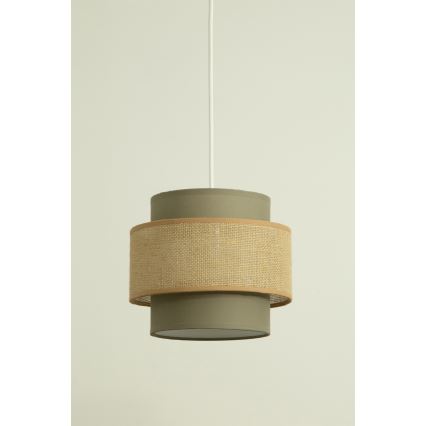 Brilagi - Luster na sajli RESNA 1xE27/60W/230V, prečnik 20 cm, smeđa/bež