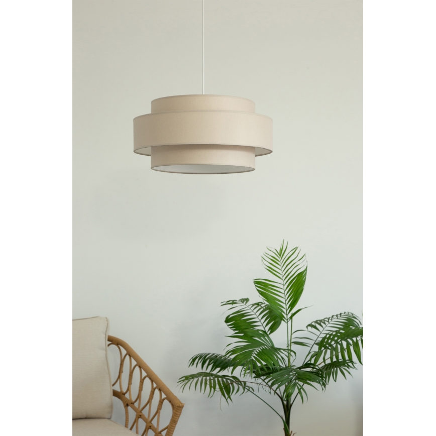 Brilagi - Luster na sajli RESNA 1xE27/60W/230V prečnik 40 cm bež