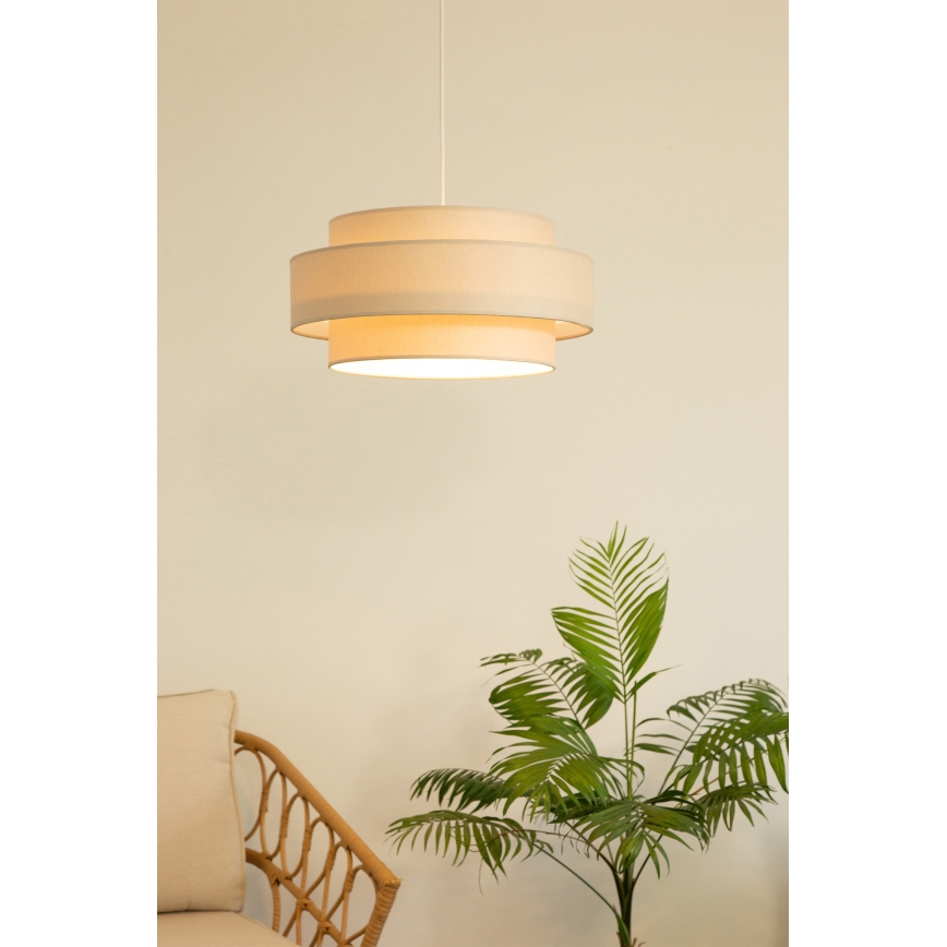 Brilagi - Luster na sajli RESNA 1xE27/60W/230V prečnik 40 cm bež