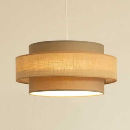 Brilagi - Luster na sajli RESNA 1xE27/60W/230V, prečnik 40 cm, braon/bež