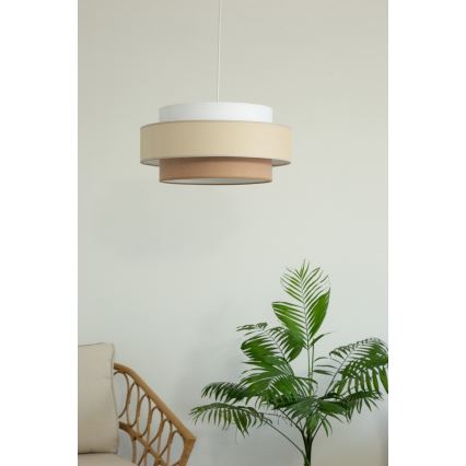 Brilagi - Luster na sajli RESNA 1xE27/60W/230V prečnika 40 cm krem/bež