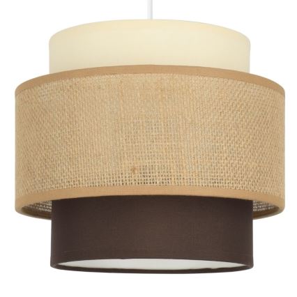 Brilagi - Luster na sajli RESNA 2xE27/60W/230V prečnik 30 cm bež/crna