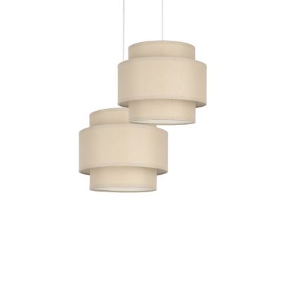 Brilagi - Luster na sajli RESNA 2xE27/60W/230V prečnik 30 cm bež