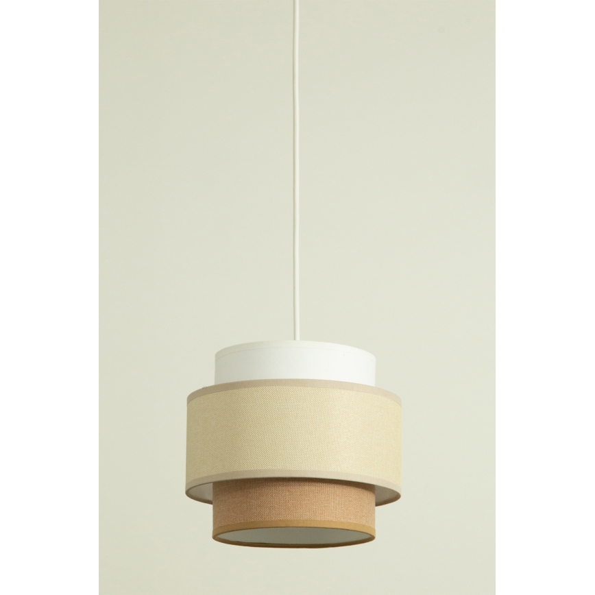 Brilagi - Luster na sajli RESNA 2xE27/60W/230V prečnik 30 cm krem/bež