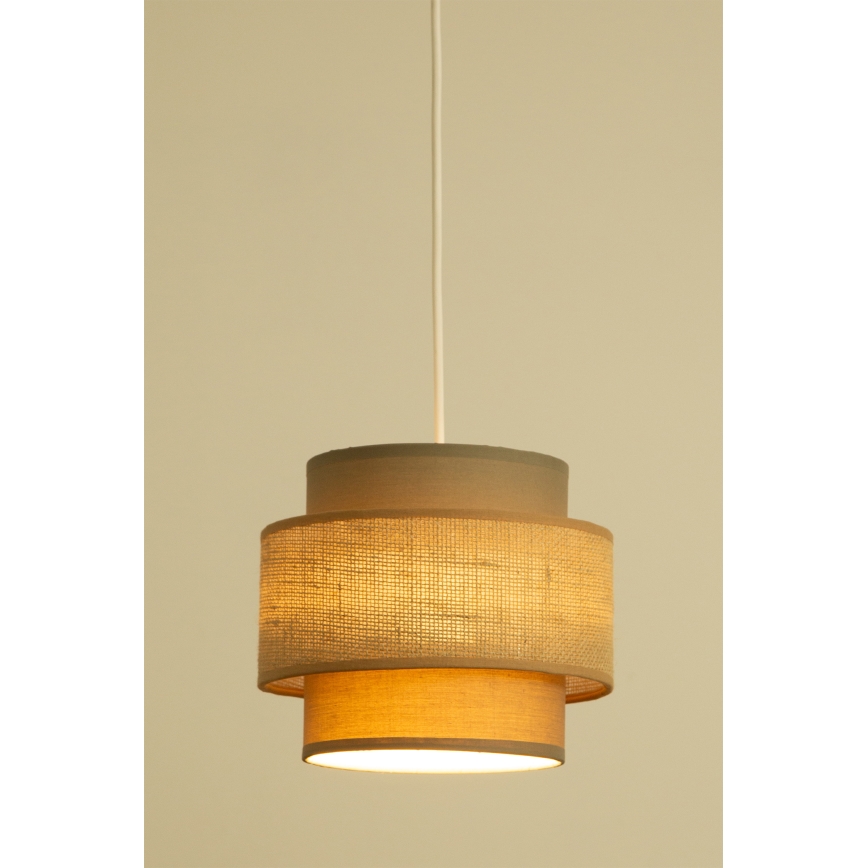 Brilagi - Luster na sajli RESNA 2xE27/60W/230V prečnik 30 cm, smeđa/bež