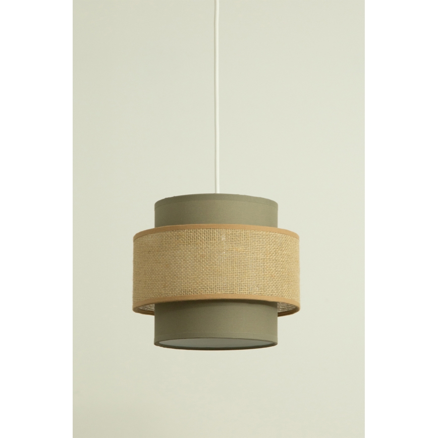 Brilagi - Luster na sajli RESNA 2xE27/60W/230V prečnik 30 cm, smeđa/bež