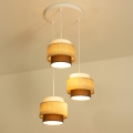 Brilagi - Luster na sajli RESNA 3xE27/60W/230V prečnik 45 cm bež/crna