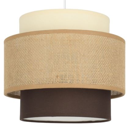 Brilagi - Luster na sajli RESNA 3xE27/60W/230V prečnik 45 cm bež/crna