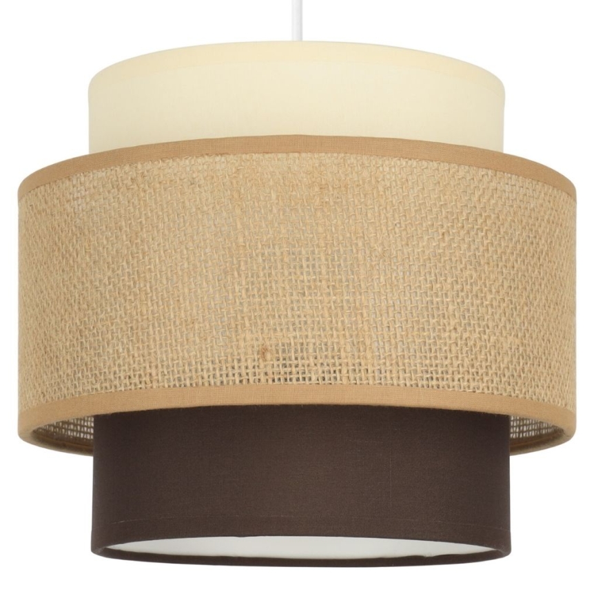 Brilagi - Luster na sajli RESNA 3xE27/60W/230V prečnik 45 cm bež/crna