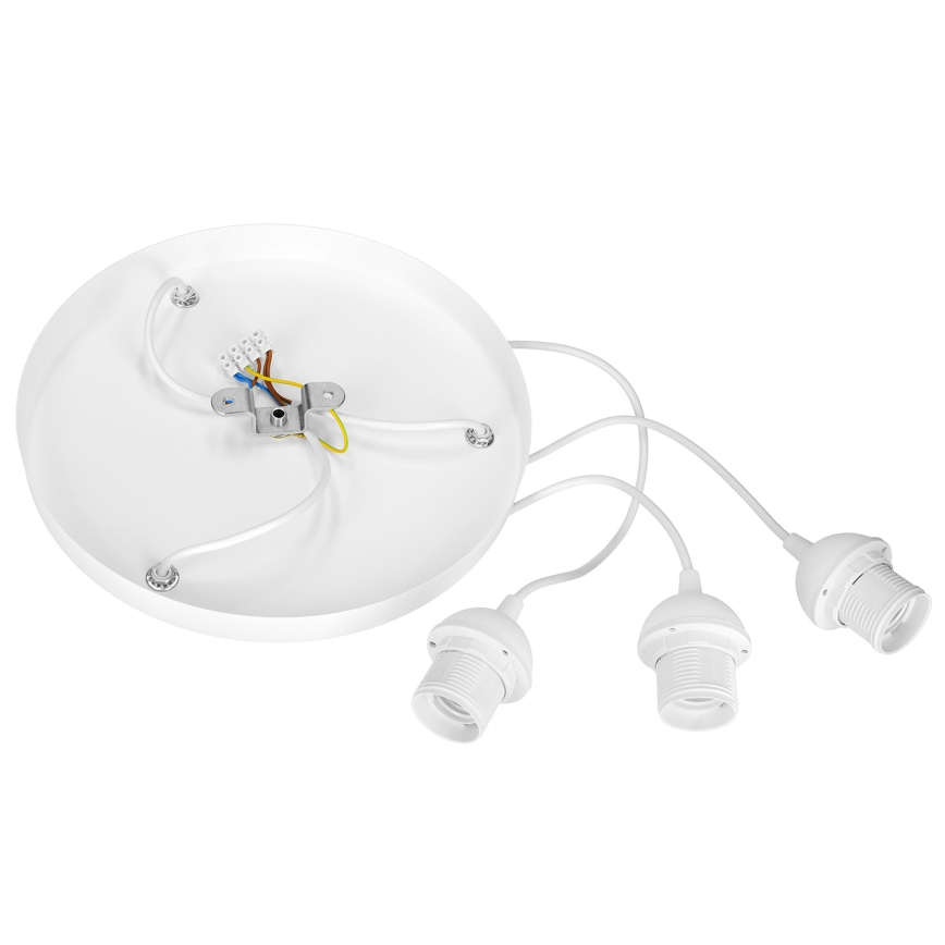 Brilagi - Luster na sajli RESNA 3xE27/60W/230V prečnik 45 cm bež/crna