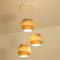 Brilagi - Luster na sajli RESNA 3xE27/60W/230V, prečnik 45 cm, braon/bež