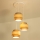 Brilagi - Luster na sajli RESNA 3xE27/60W/230V, prečnik 45 cm, braon/bež