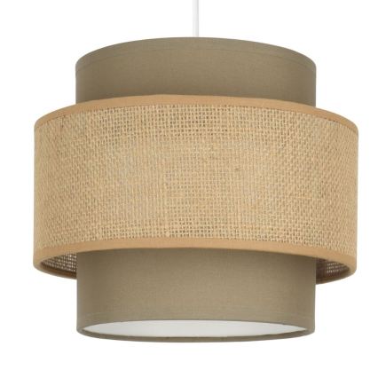Brilagi - Luster na sajli RESNA 3xE27/60W/230V, prečnik 45 cm, braon/bež
