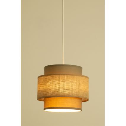 Brilagi - Luster na sajli RESNA 3xE27/60W/230V, prečnik 45 cm, braon/bež