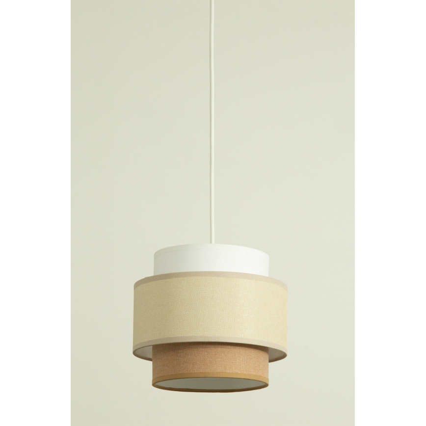 Brilagi - Luster na sajli RESNA 3xE27/60W/230V prečnik 45 cm krem/bež
