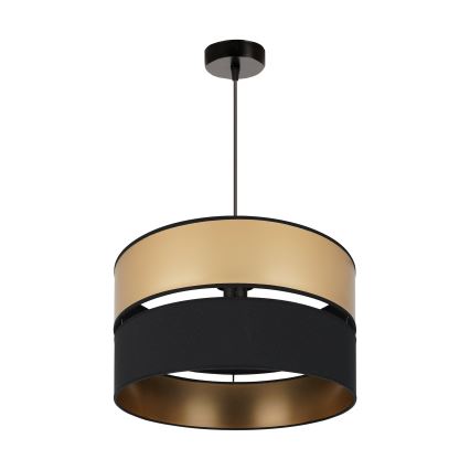 Brilagi - Luster na sajli ROYAL 1xE27/15W/230V, prečnik 40 cm, crna/zlatna