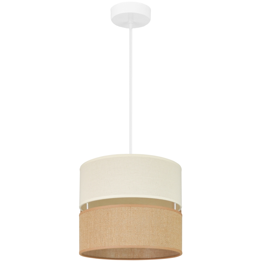 Brilagi - Luster na sajli ROYAL YUTE 1xE27/15W/230V Ø 25 cm bež/krem