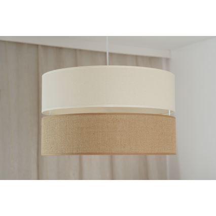 Brilagi - Luster na sajli ROYAL YUTE 1xE27/15W/230V Ø 40 cm bež/krem