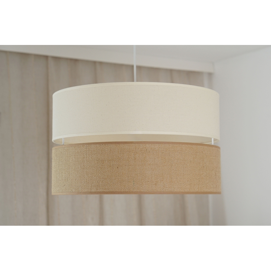 Brilagi - Luster na sajli ROYAL YUTE 1xE27/15W/230V Ø 40 cm bež/krem