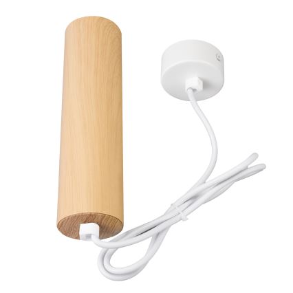 Brilagi - Luster na sajli SELE 1xGU10/30W/230V bela/dekor hrasta