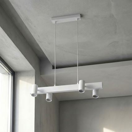 Brilagi - Luster na sajli SELE 4xGU10/30W/230V bela