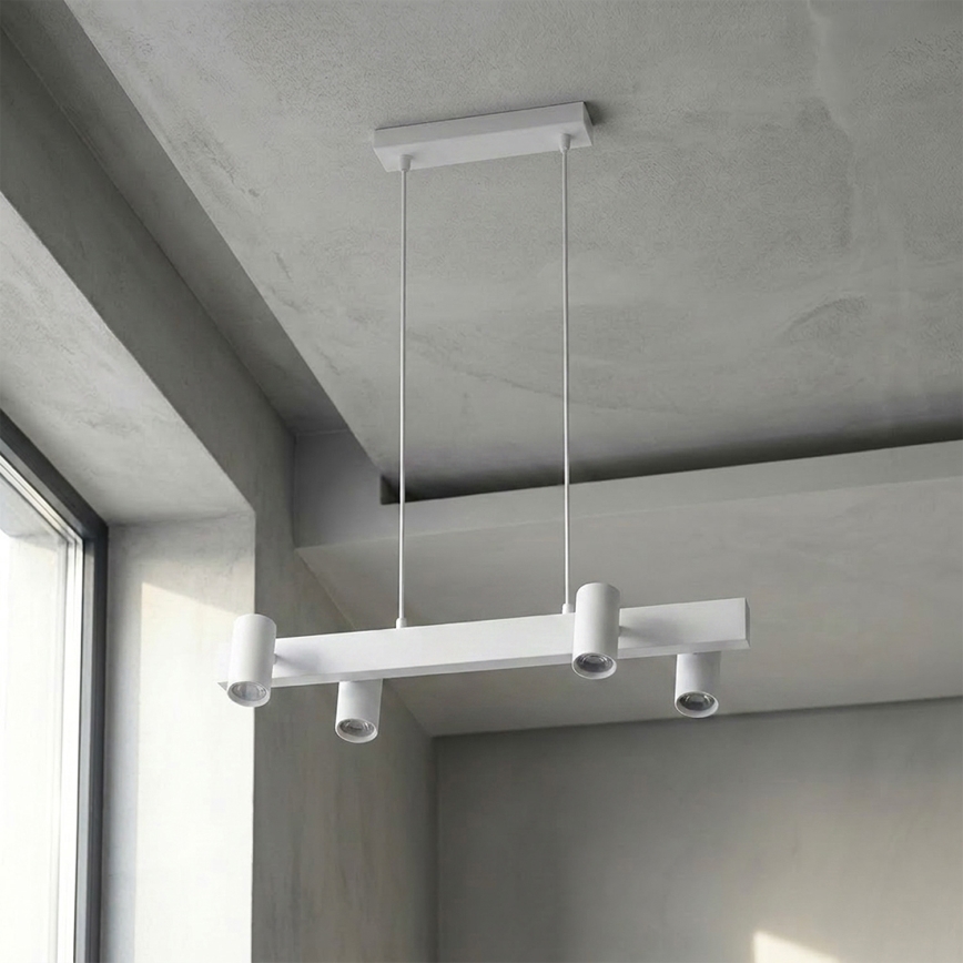 Brilagi - Luster na sajli SELE 4xGU10/30W/230V bela