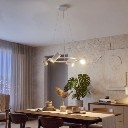 BRILAGI - Luster na sajli SELE 4xGU10/30W/230V bela