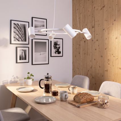 BRILAGI - Luster na sajli SELE 4xGU10/30W/230V bela
