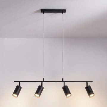 Brilagi - Luster na sajli SELE 4xGU10/30W/230V crna