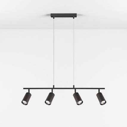 Brilagi - Luster na sajli SELE 4xGU10/30W/230V crna