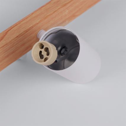 BRILAGI - Luster na sajli SELE 6xGU10/30W/230V bela/dekor hrasta