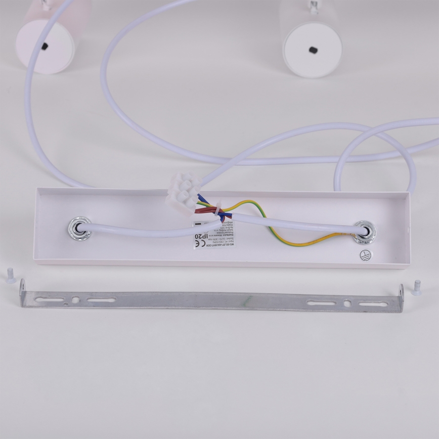 BRILAGI - Luster na sajli SELE 6xGU10/30W/230V bela/dekor hrasta