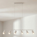 Brilagi - Luster na sajli SELE 6xGU10/30W/230V bela
