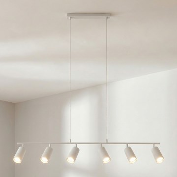 Brilagi - Luster na sajli SELE 6xGU10/30W/230V bela