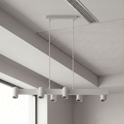 Brilagi - Luster na sajli SELE 6xGU10/30W/230V bela