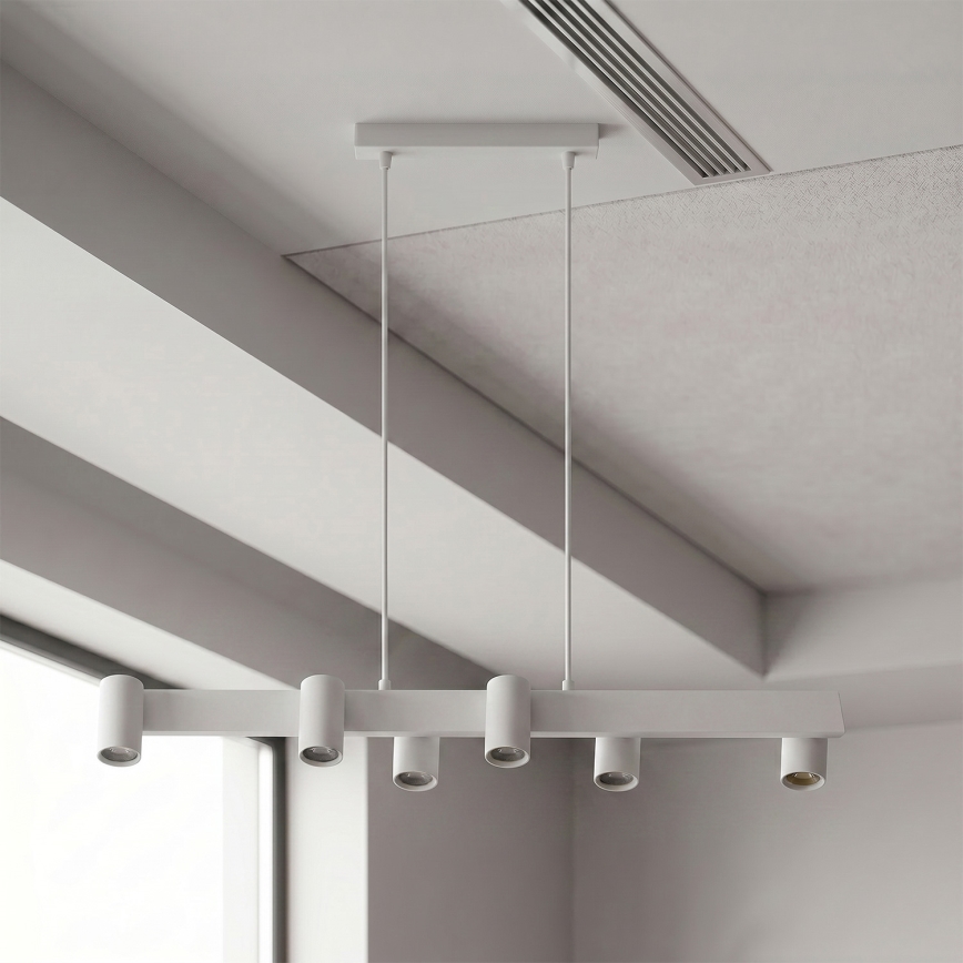 Brilagi - Luster na sajli SELE 6xGU10/30W/230V bela