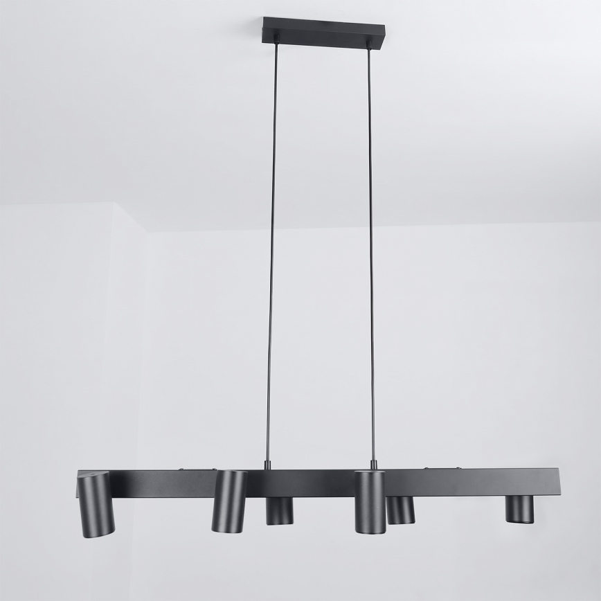 Brilagi - Luster na sajli SELE 6xGU10/30W/230V crna