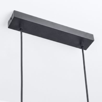 Brilagi - Luster na sajli SELE 6xGU10/30W/230V crna
