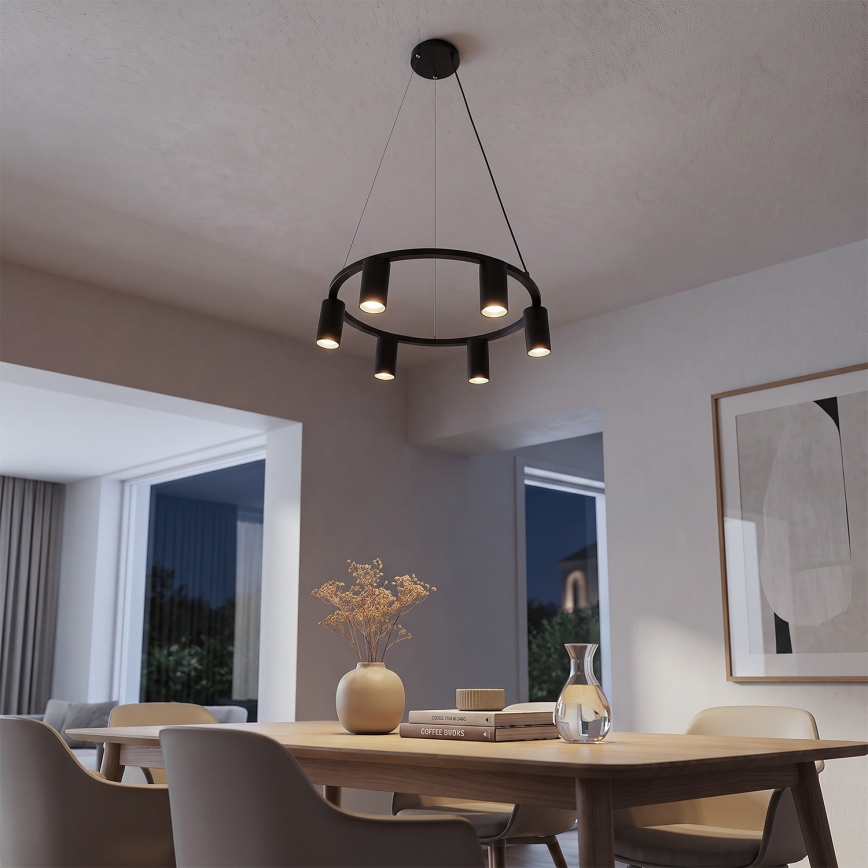 BRILAGI - Luster na sajli SELE 6xGU10/30W/230V crna