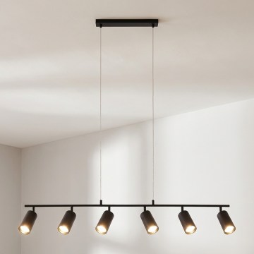 Brilagi - Luster na sajli SELE 6xGU10/30W/230V crni