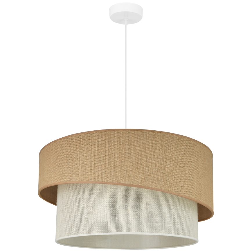 Brilagi - Luster na sajli SHINE 1xE27/15W/230V, Ø 50 cm, bež/krem