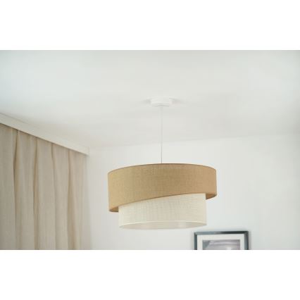 Brilagi - Luster na sajli SHINE 1xE27/15W/230V, Ø 50 cm, bež/krem