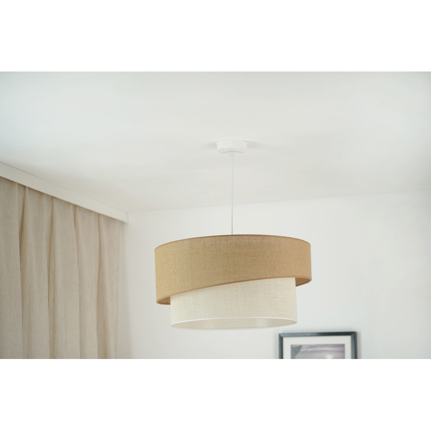 Brilagi - Luster na sajli SHINE 1xE27/15W/230V, Ø 50 cm, bež/krem