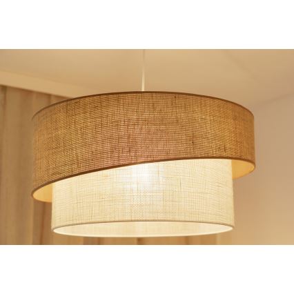 Brilagi - Luster na sajli SHINE 1xE27/15W/230V, Ø 50 cm, bež/krem