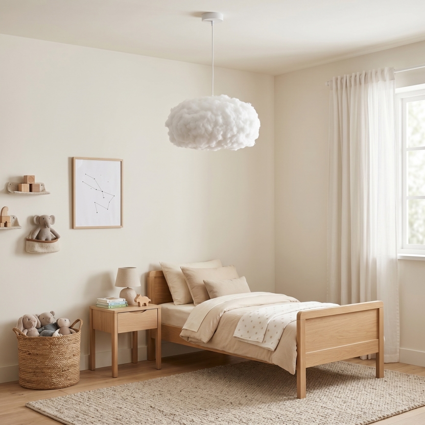BRILAGI - Luster na sajli SOLEAIR 1xE27/60W/230V pr. 45 cm bela