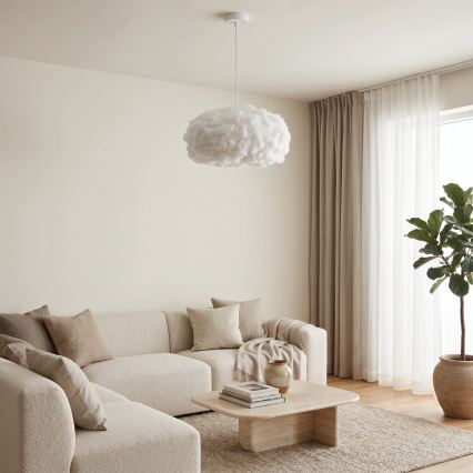 BRILAGI - Luster na sajli SOLEAIR 1xE27/60W/230V pr. 45 cm bela