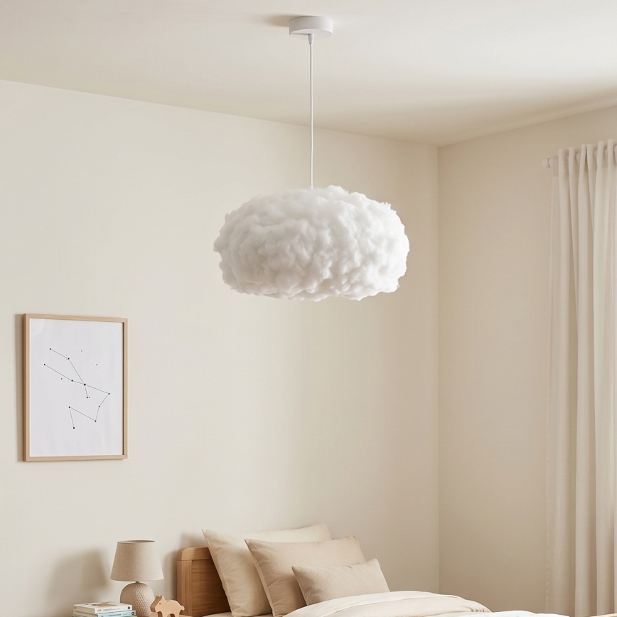 BRILAGI - Luster na sajli SOLEAIR 1xE27/60W/230V pr. 45 cm bela