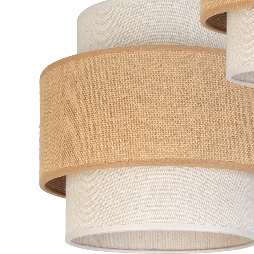 Brilagi - Luster na sajli SPACE 3xE27/60W/230V, prečnik 40 cm, bež/krem