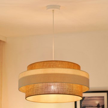 Brilagi - Luster na sajli SPACE LIGHT 1xE27/15W/230V prečnik 50 cm bež/krem