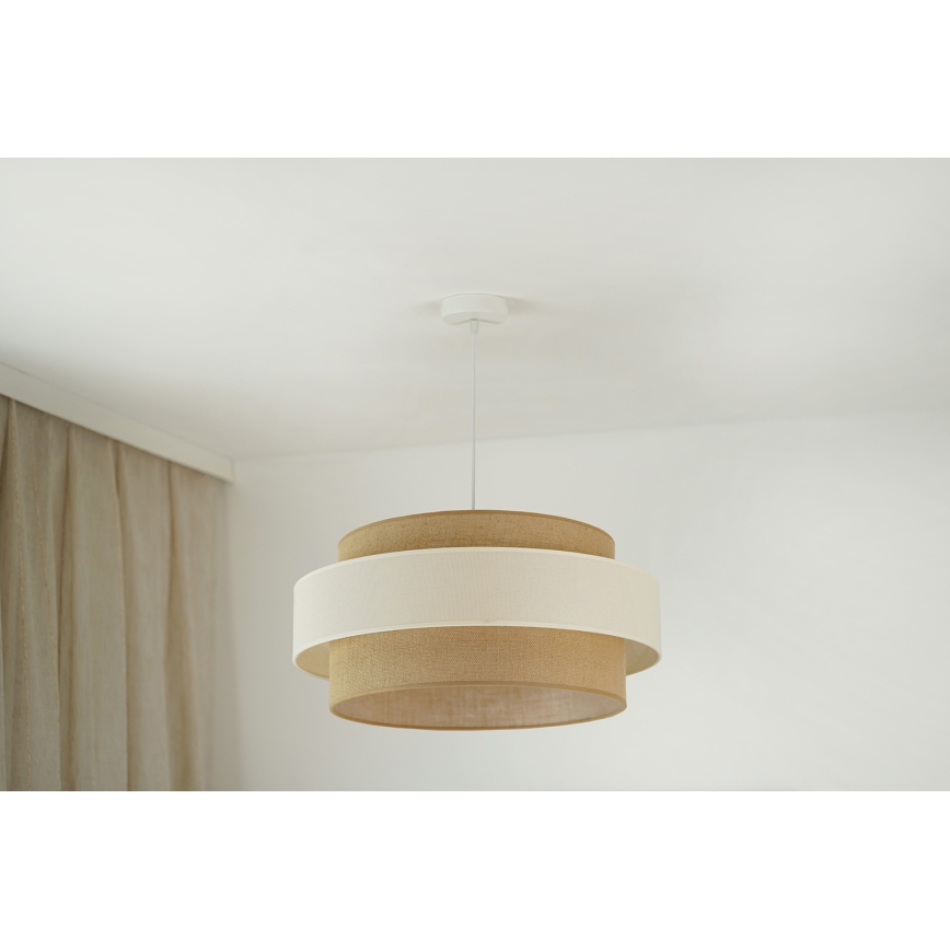 Brilagi - Luster na sajli SPACE LIGHT 1xE27/15W/230V prečnik 50 cm bež/krem